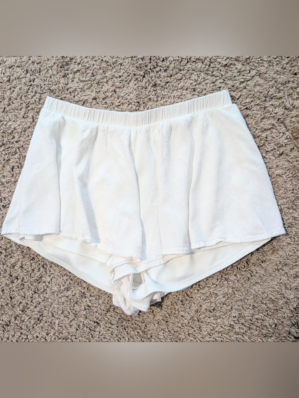 Altar'd State White Flowy Layered Shorts
